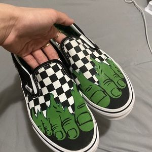 slip on shoes.